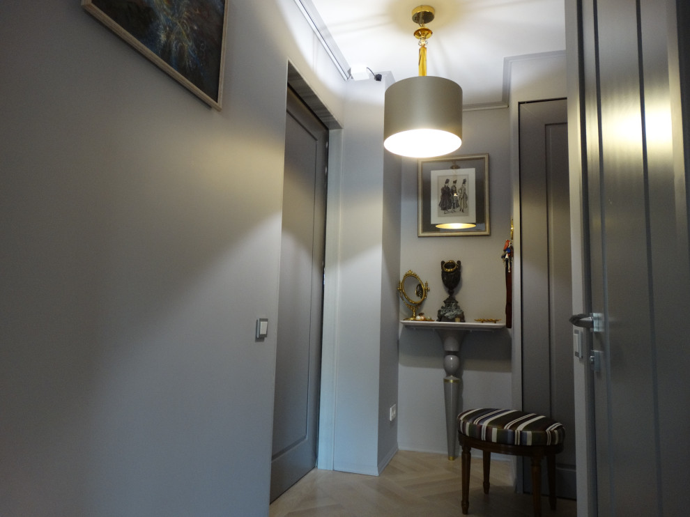 Квартира 70 м2 оттенки серого