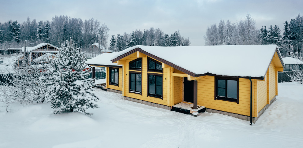 Дом из клееного бруса по проекту ПИТЕР