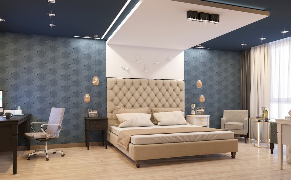 Дизайн - проект 3к. кв. 75 м2 для молодой пары в ЖК Крылья