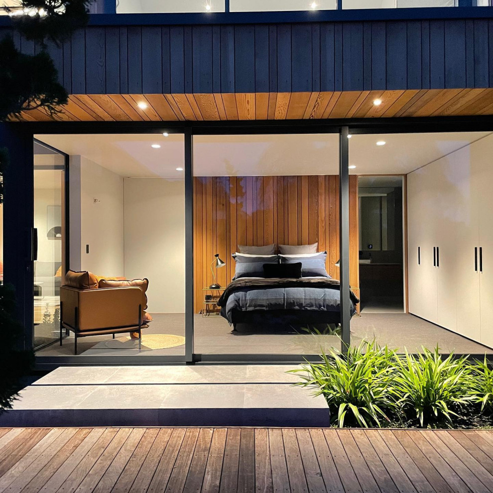 Inspiration for a modern veranda in Christchurch.