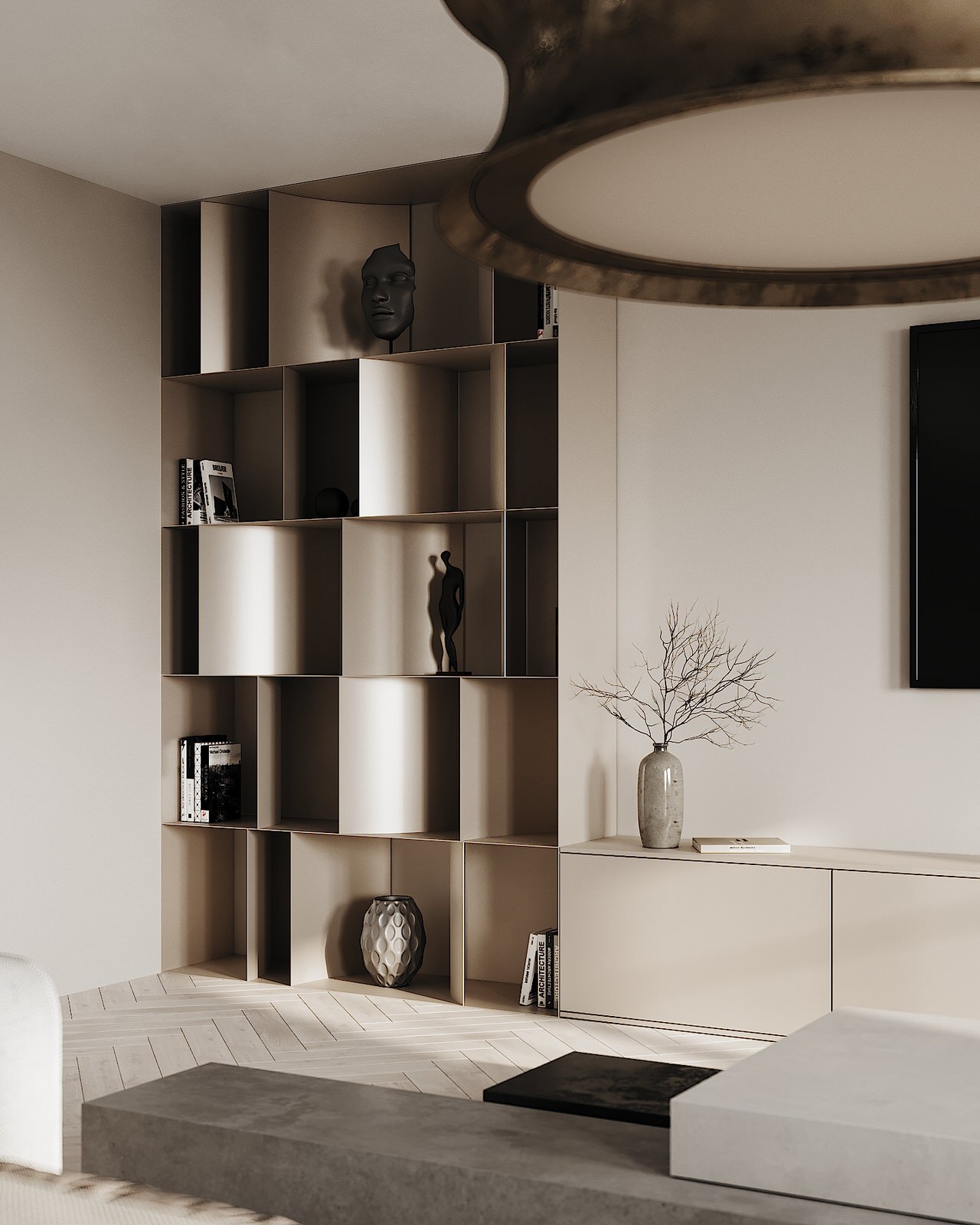 Современная кухня-гостиная