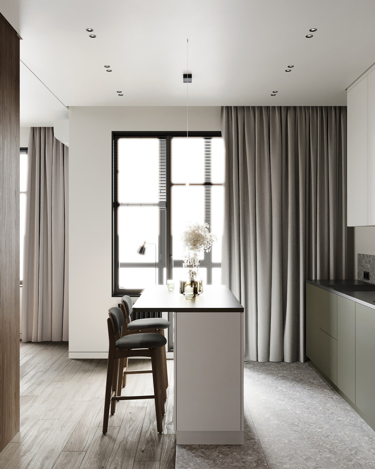 Дизайн интерьера квартиры в ЖК "Притяжение" на Выборгской набережной