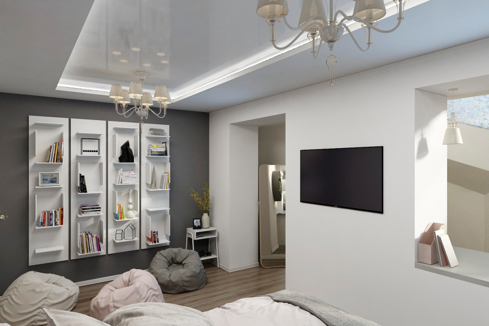 Серая - Белая спальня