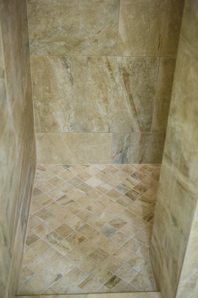 Example of a transitional bathroom design in Austin
