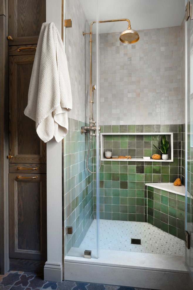 French country bathroom photo in New York