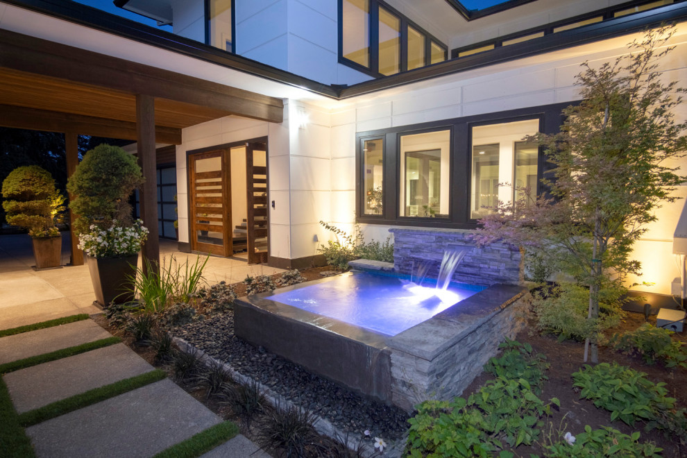 This is an example of a modern garden in Portland.