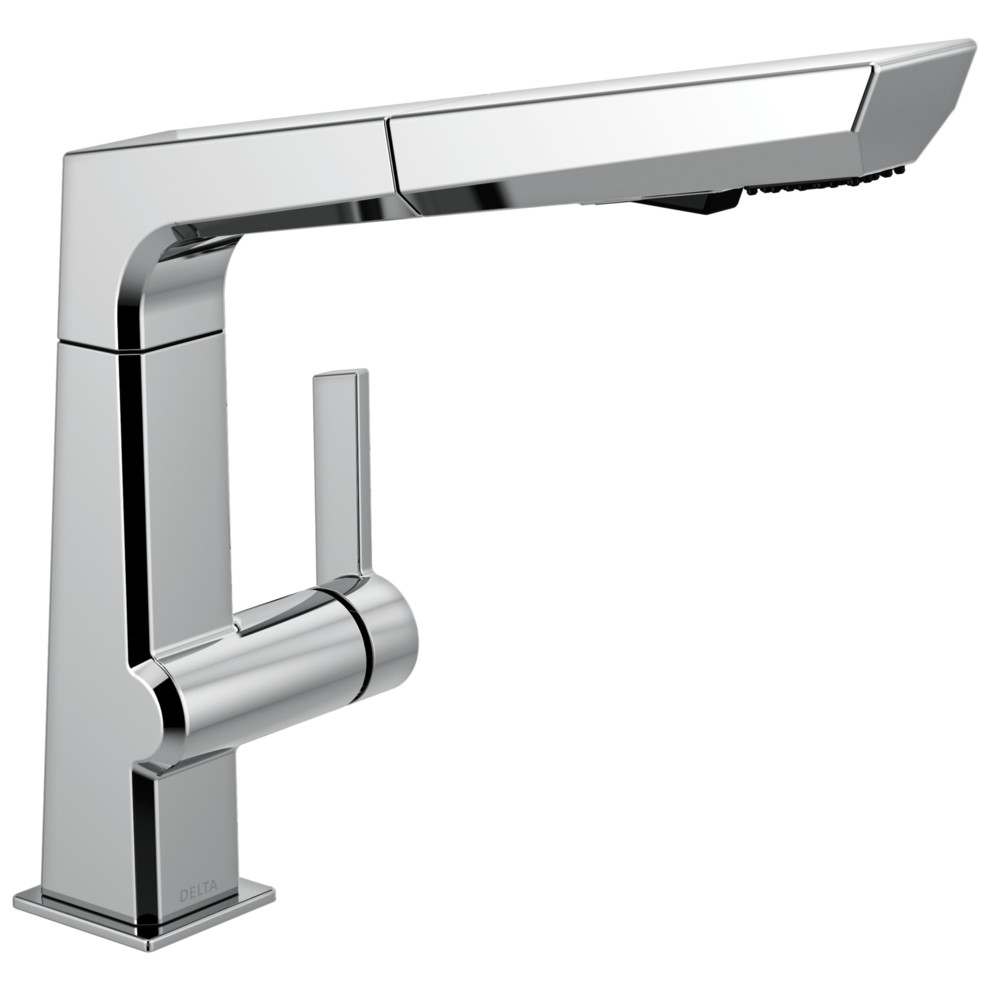 Delta Pivotal 1Handle PullOut Kitchen Faucet, Arctic Stainless, 4193