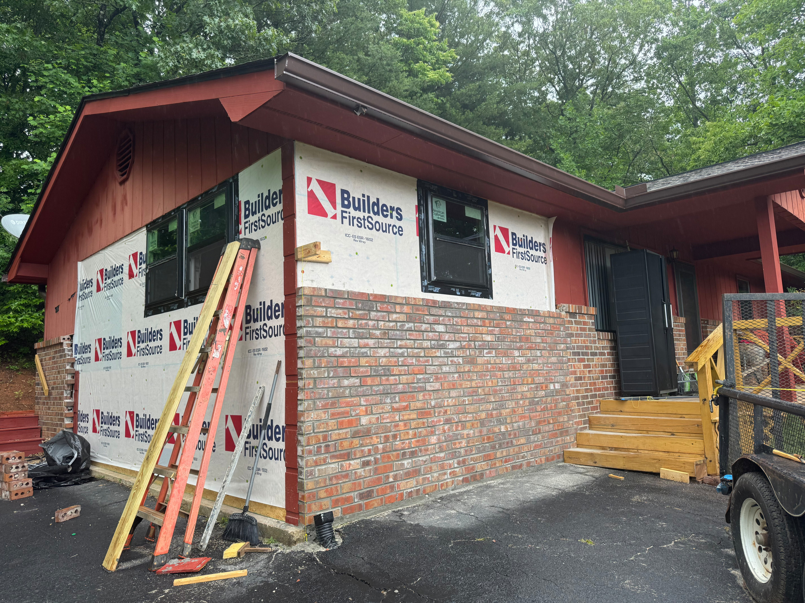 Carport Conversion to Living Space with Masonry and Window Upgrade