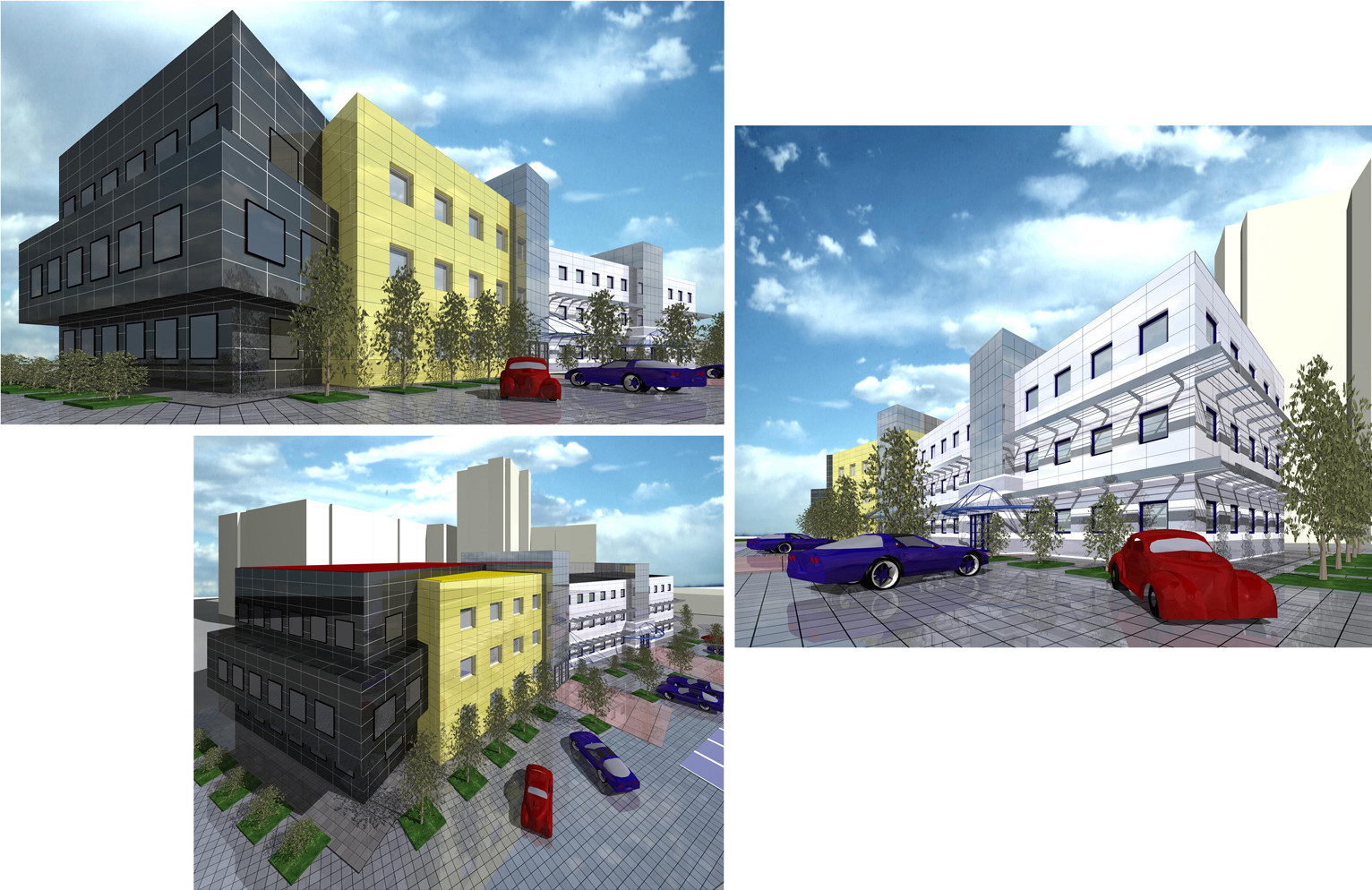 Эскизные проекты офисных зданий в г.Екатеринбурге