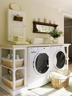 Butter Yellow Laundry Room Traditional Laundry Room