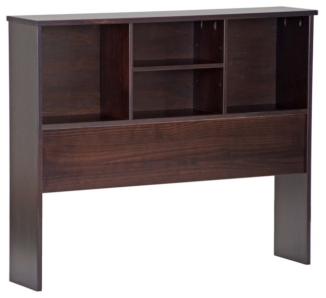 100 Solid Wood Kansas Twin Bookcase Headboard Transitional