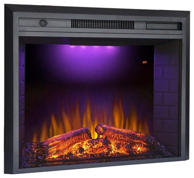 Valuxhome Houselux 750w 1500w Embedded, Embedded Fireplace Electric Insert Heater