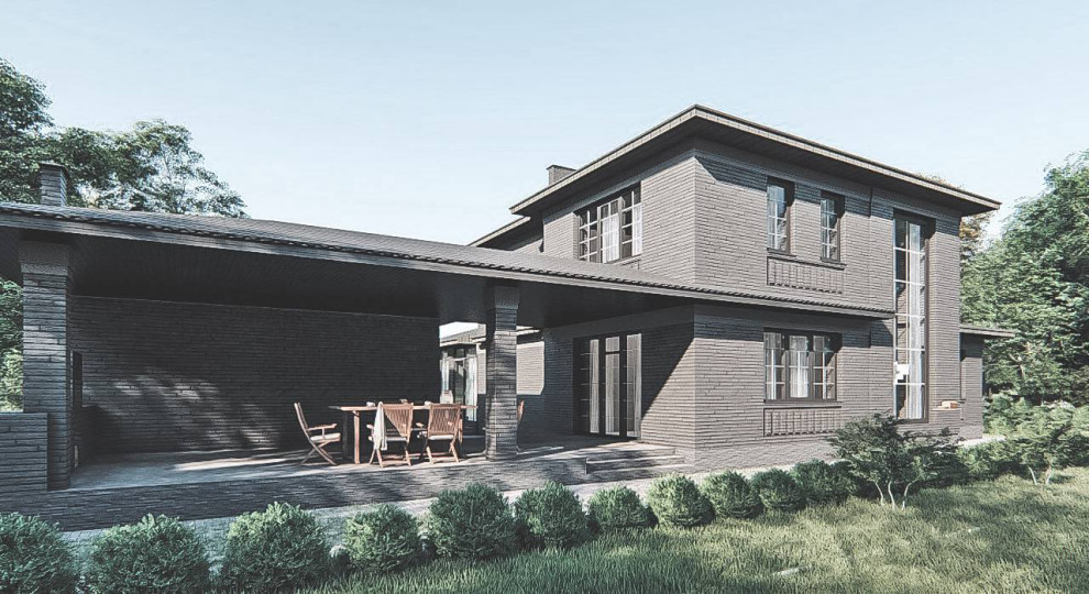 Проект 2х этажного жилого дома.