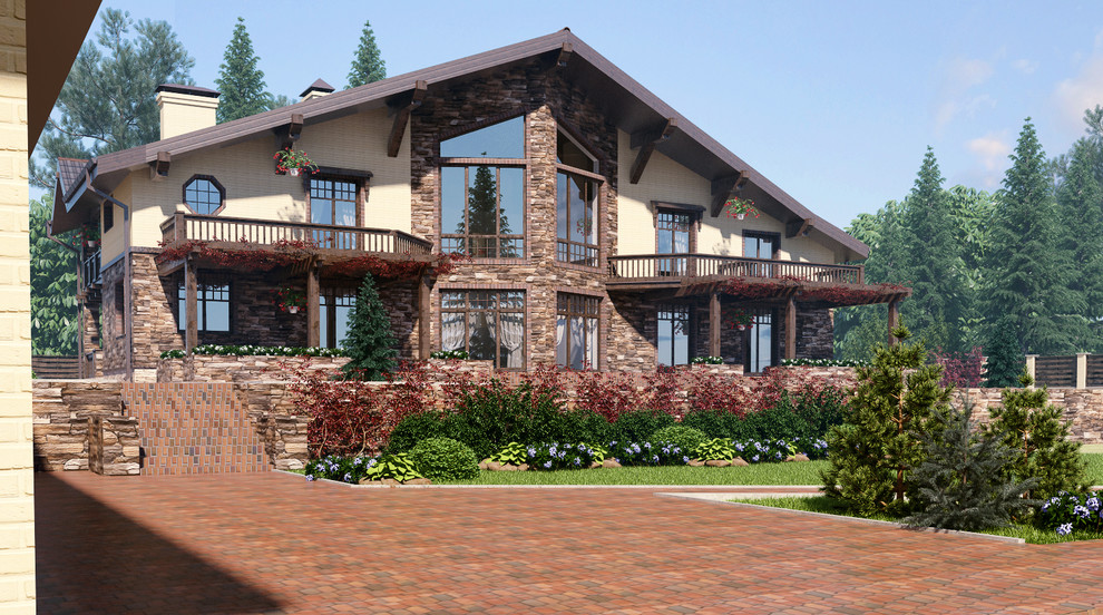 Проект дома 500 м2 в стиле шале