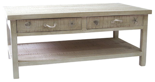 Seaside White Coastal Tail Table Seaside White Coastal Tail Table