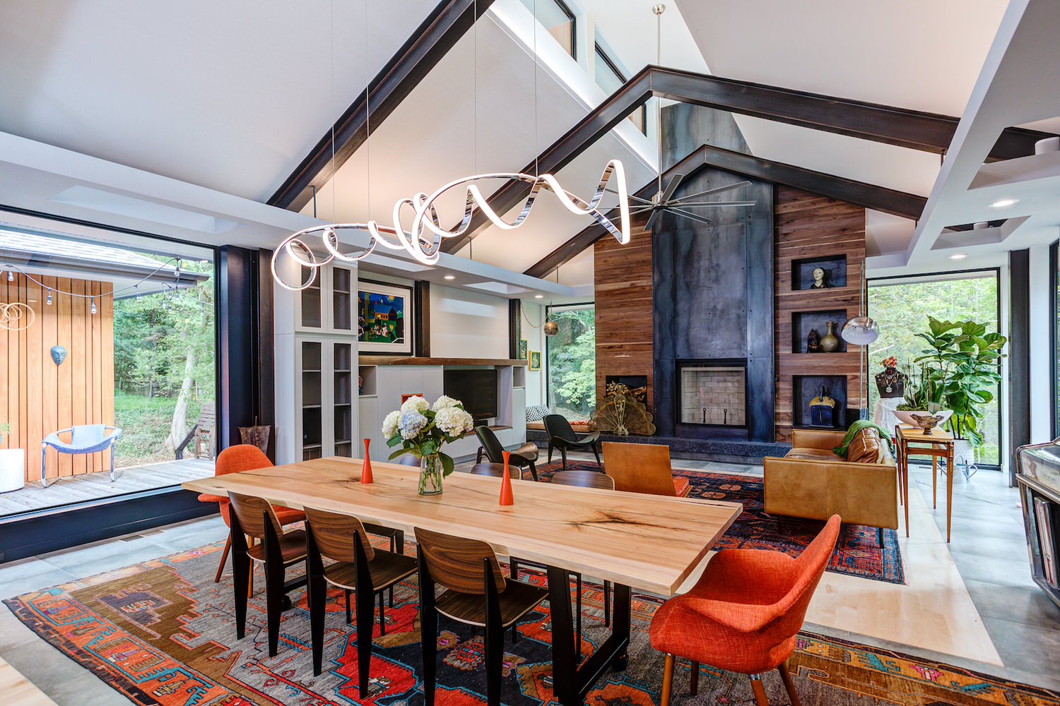 Dining and living room