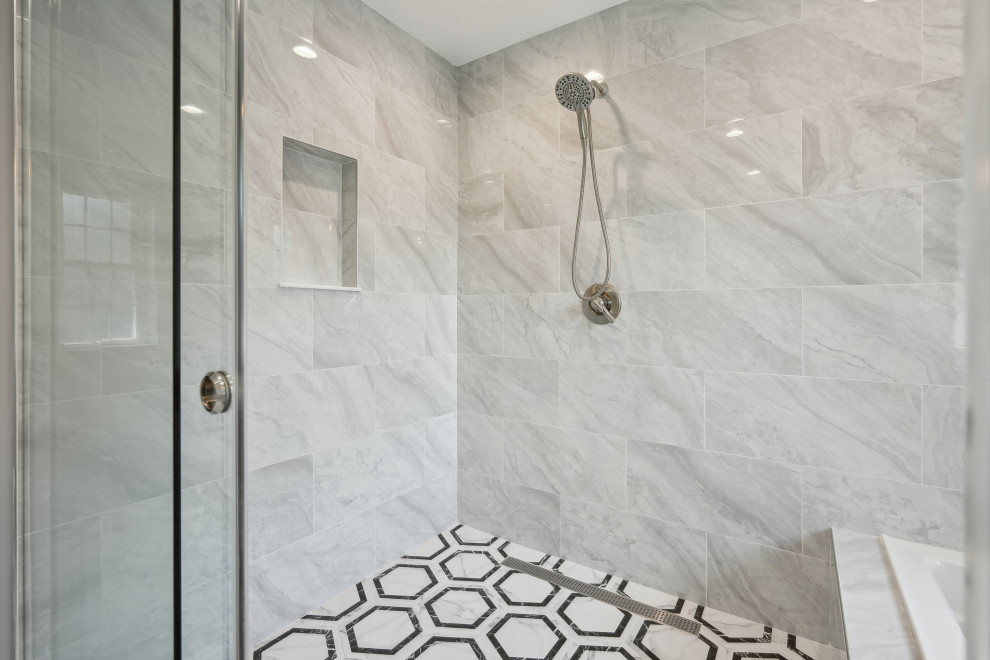 Shower Detail | Second Level Addition New Milford NJ