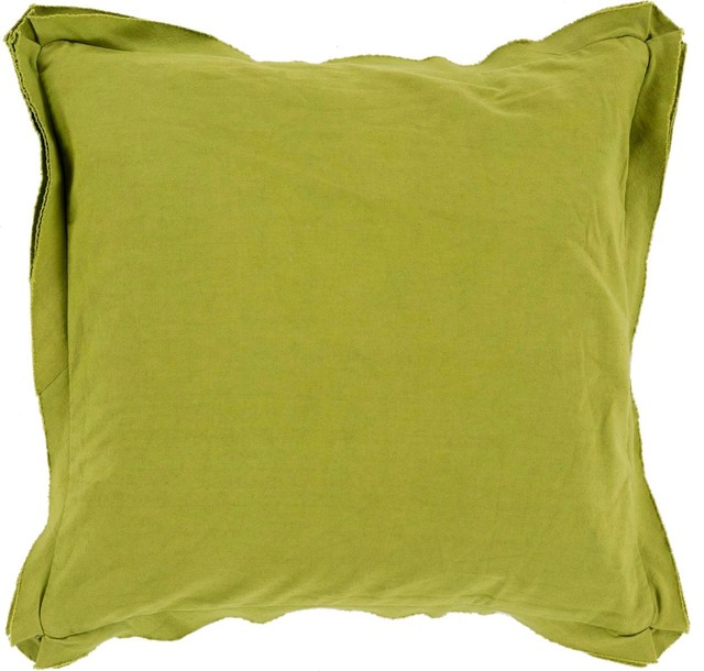 Surya TF-006 Simple Sophistication Pillow, 18"x18", Poly Fiber Filler