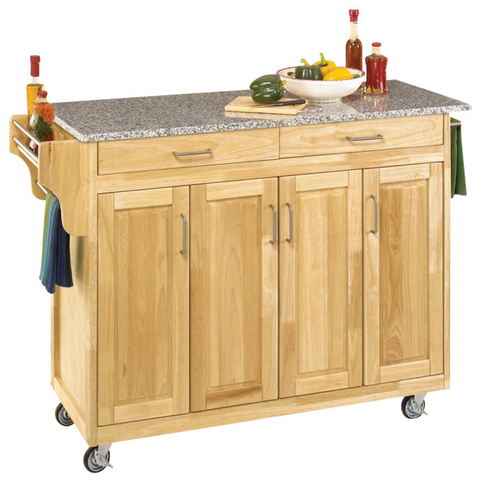 Home Styles Create-a-Cart 49" Granite Top Kitchen Cart in ...