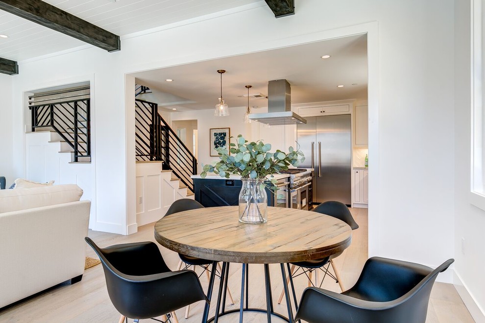 Contemporary dining room in Orange County.