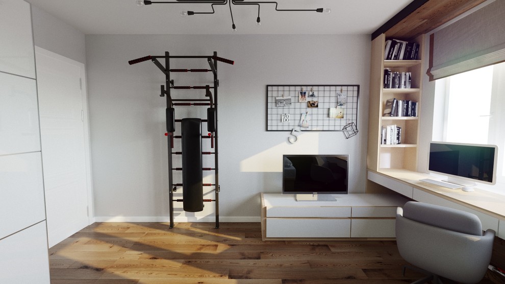 Трех-комнатная квартира для четырех человечной семьи.