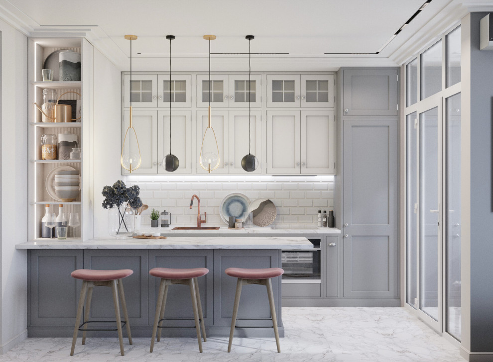 Квартира 77м2, современная классика