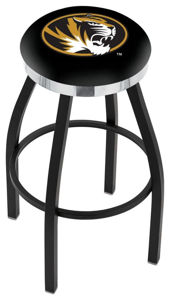 Holland L8B2C Missouri 36" Swivel Bar Stool Black/Chrome
