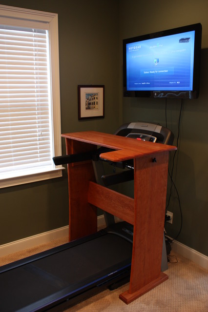 Treadmill Desk Contemporary Home Office Library Atlanta