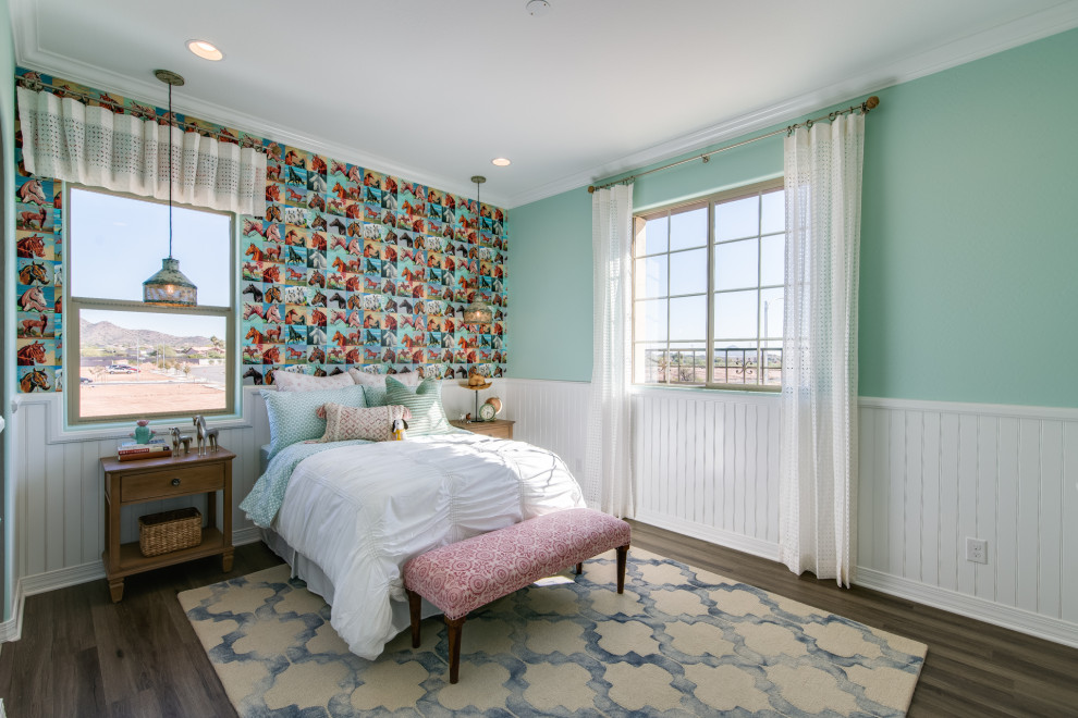Transitional kids' room photo in Phoenix