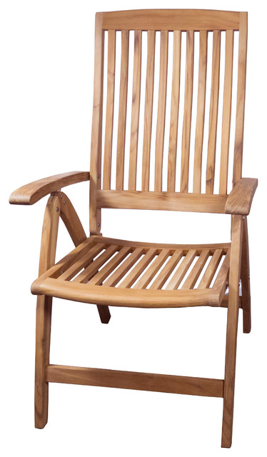 Teak Weatherly Folding 6 Position Deck Armchair Traditional Teak Weatherly Folding 6 Position Deck Armchair Traditional Outdoor Chairs By Seateak