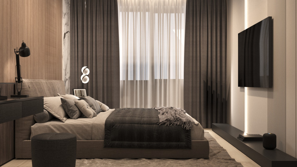 Дизайн-проект квартиры, ул. Нахимсона 107м2. Минимализм