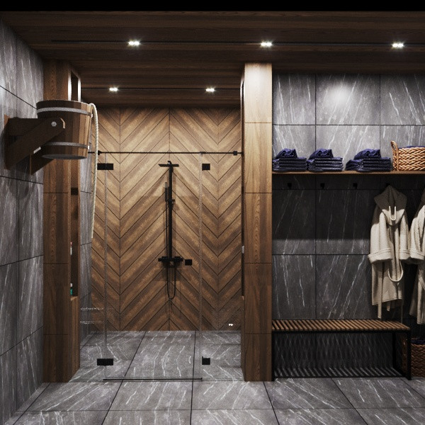 Дизайн зоны барбекю и бани