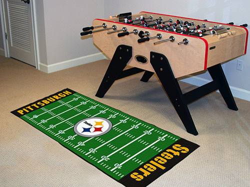 NFL Pittsburgh Steelers Football Long Accent Runner Rug