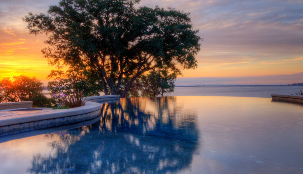 Inspiration for a transitional pool remodel in Orange County