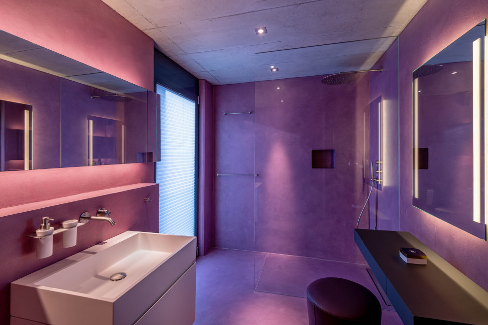 This is an example of an industrial bathroom in Nuremberg.