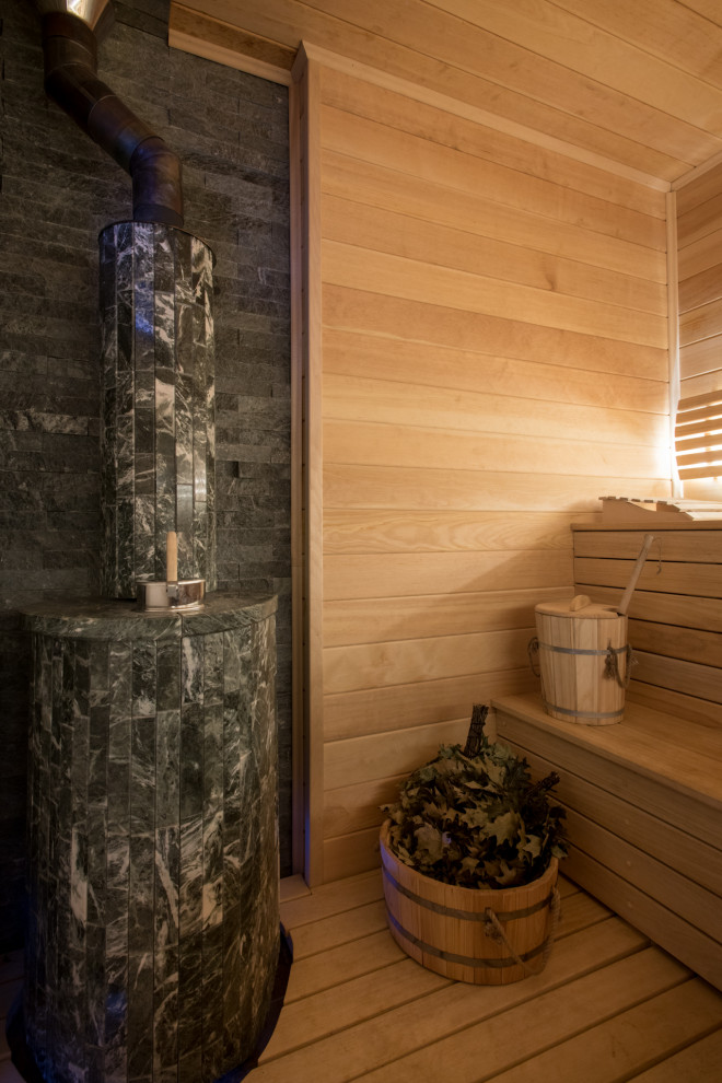 Дом-баня в стиле Американская классика / American Country