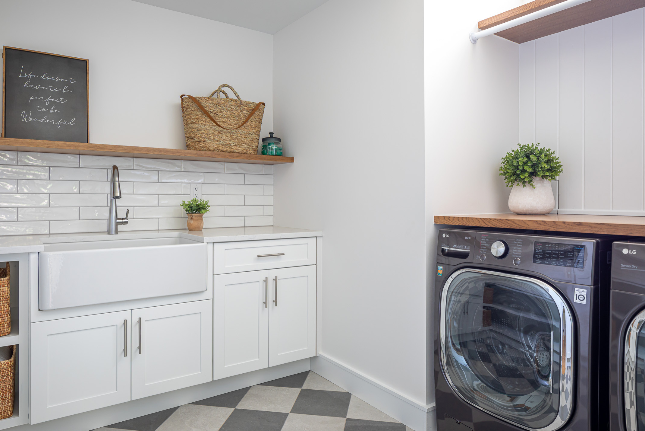 DIY Wood Laundry Room Countertop – Love & Renovations