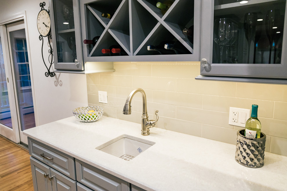 Example of a transitional kitchen design in Providence