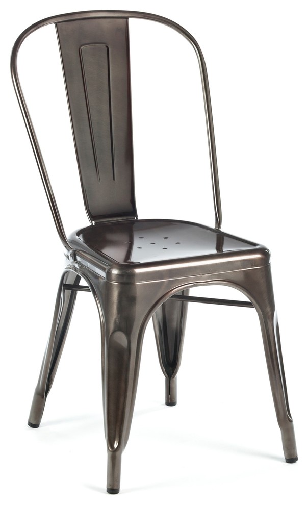 Marais A Side Chair, Gunmetal