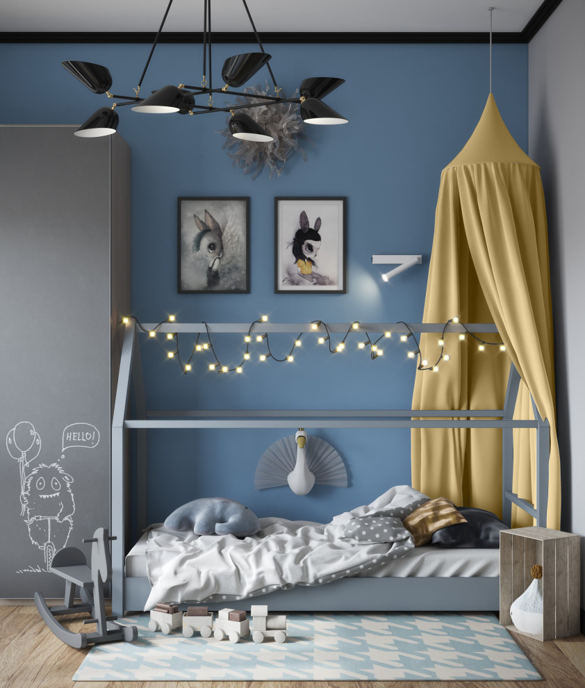 Яркий дизайн квартиры в ЖК "Пресня Сити"