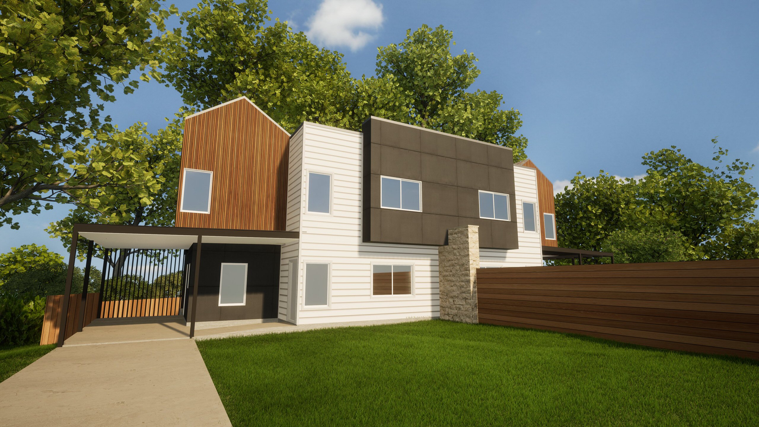 Modern Duplex Unit A