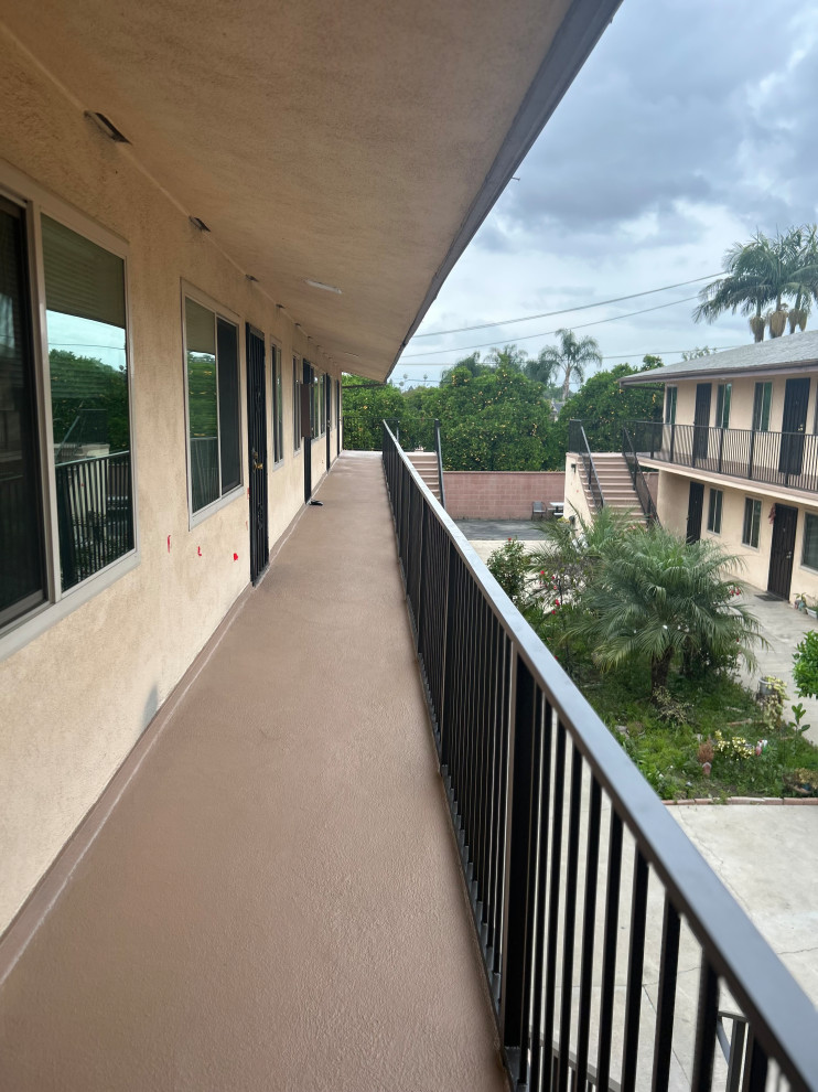 Balcony and handrail for condominiums