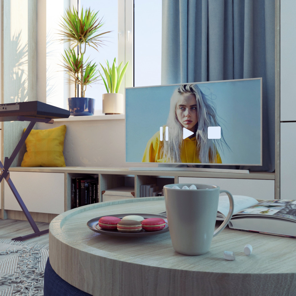 Комната для юного блогера. Дизайн проект квартиры в ЖК Отрадный