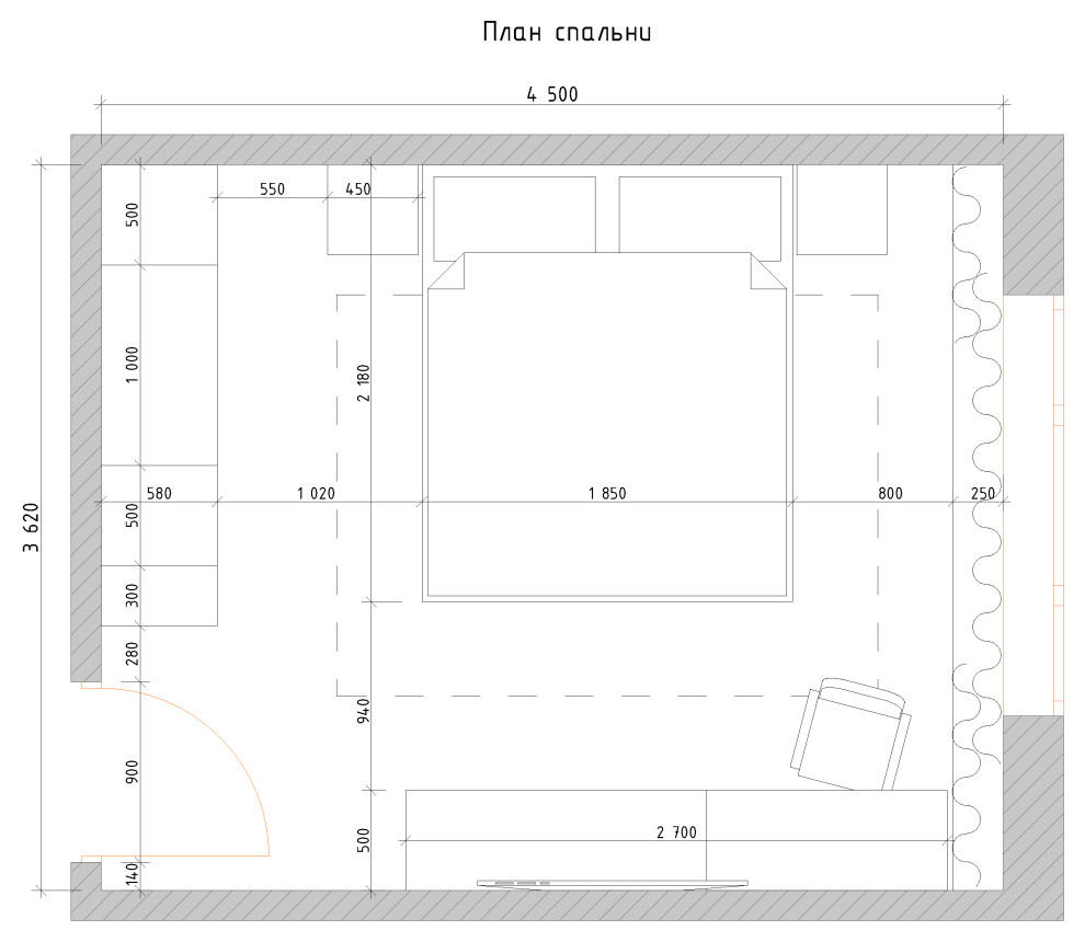 План комнаты