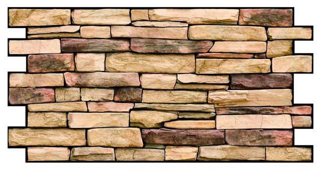 3d Wall Panel Pvc 38 69 X19 69 Natural Stone Set Of 4 Traditional Wall Panels By Euro Deco Ceilings Inc