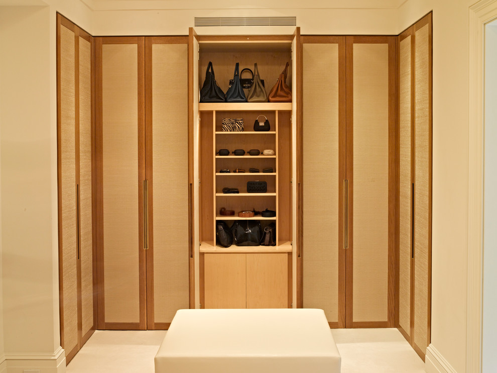 Contemporary storage and wardrobe in New York.