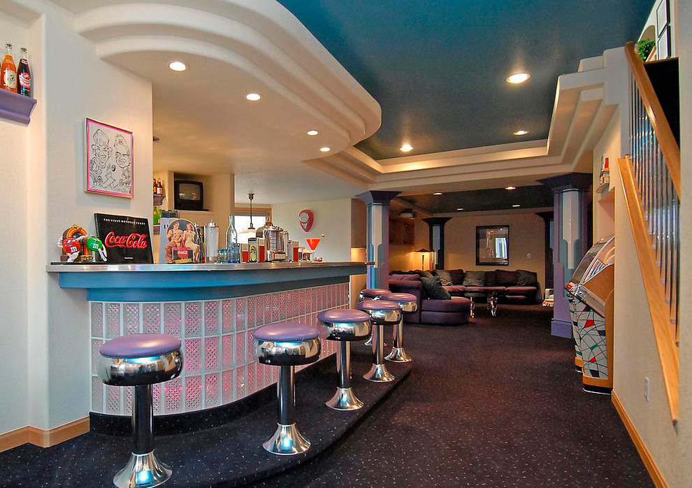 Architect's Art Deco Basement Midcentury Denver by Gayle Berkey