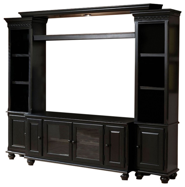 Ferla Traditional Black Entertainment Center Tv Stand Bridge Side Ferla Traditional Black Entertainment Center Tv Stand Bridge Side Towers