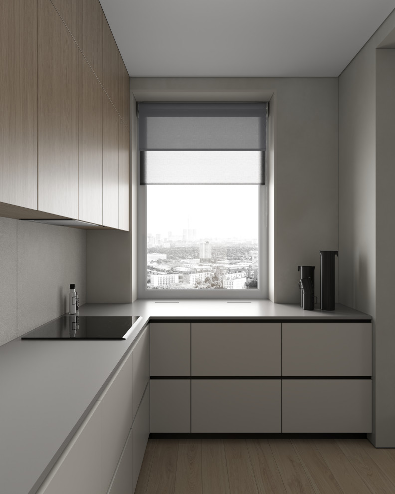 ЖК «Зенит», современный интерьер квартиры, построенный на контрастах