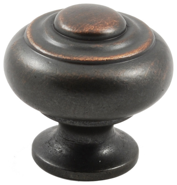 Residential Essentials 10324 1-1/8 Inch Mushroom Cabinet Knob - Venetian Bronze